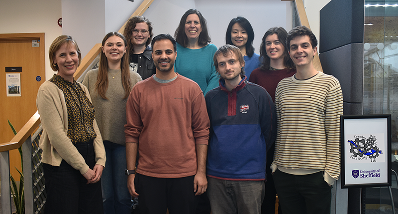 Picture of our lab members in November 2025